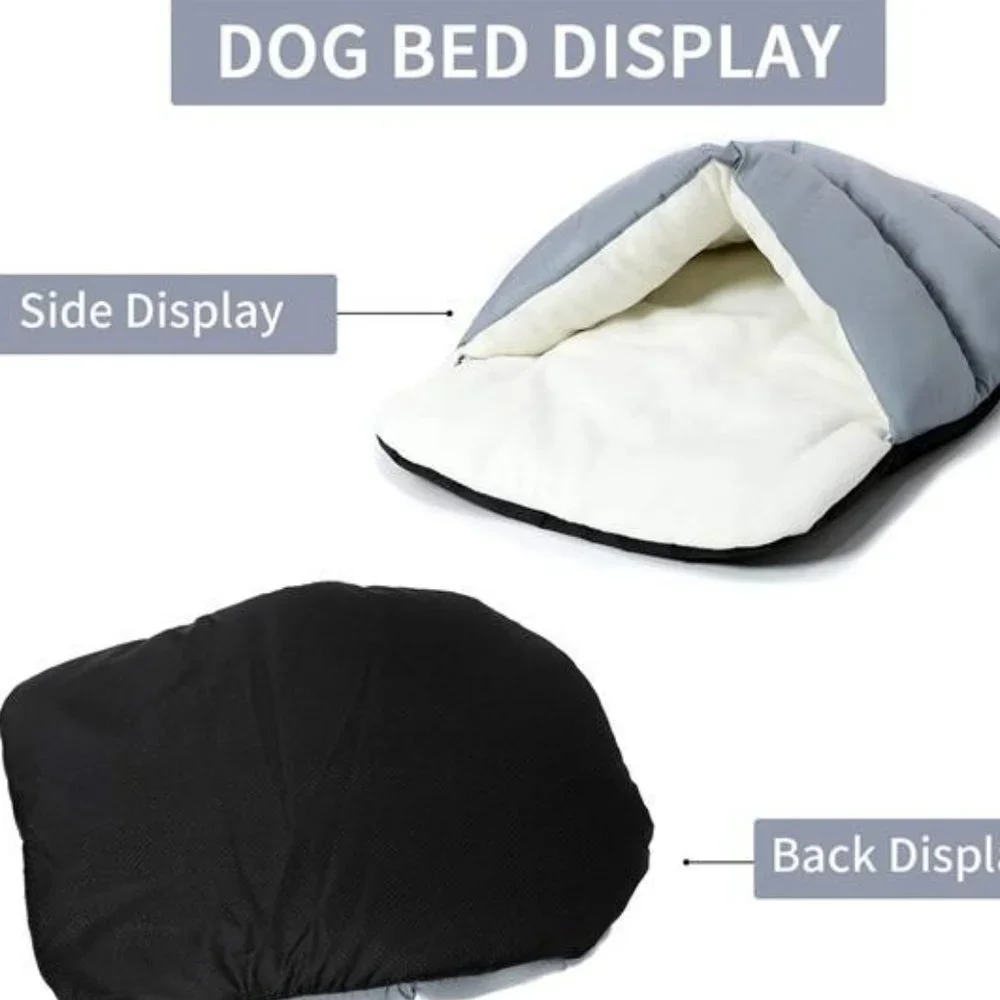 Ultra Soft Polar Fleece Dog Cat Bed Washable Pet Cave Bed for Small Medium Pets